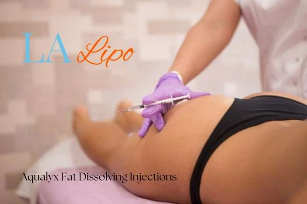Woman having fat dissolving injections West Ealing on thighs