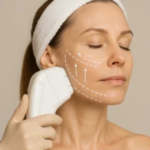 Woman having HI-FU to reduce wrinkles call LA LIPO West Ealing Now!