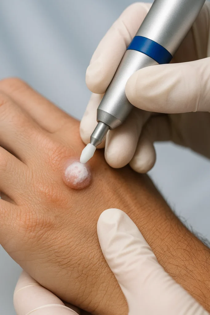 example of wart removal West Ealing using cryopen