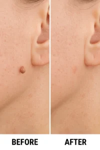 Skin tags removal West Ealing before and after