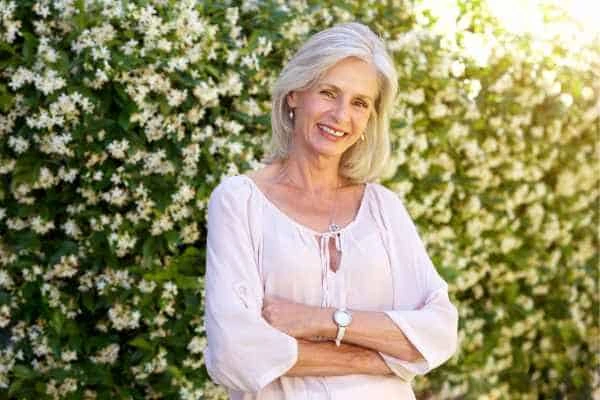 Older woman happy with urinary incontinence treatment West Ealing